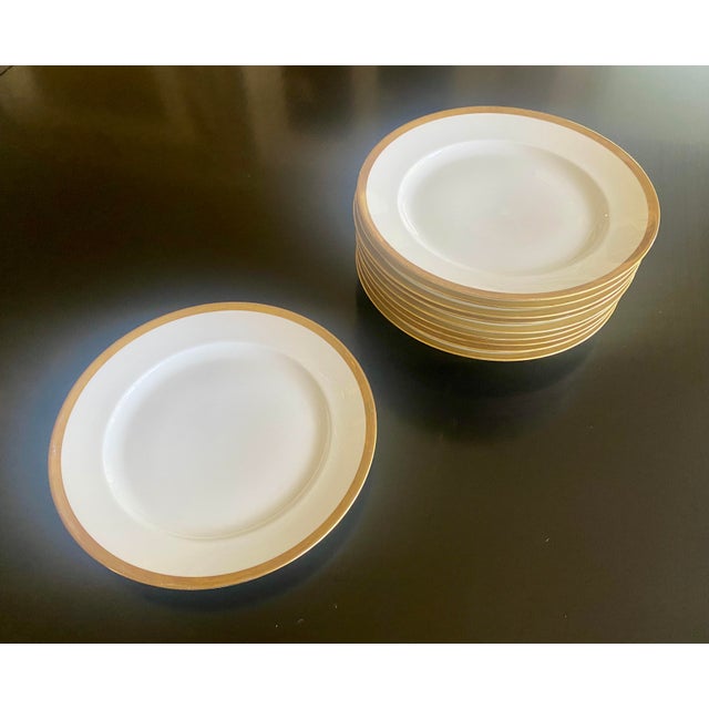 1910 Limoges Gold Rimmed Dessert Plates Set of 10 Chairish