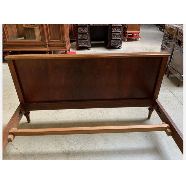 Antique Empire Opulent Bed with Inlays, 1900 For Sale - Image 10 of 11