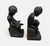 1920s Antique 1920s Art Deco Pompeian Bronze Co. "The Scholar" Bookends – Pair, Model No. 141 For Sale - Image 5 of 11