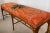This is a wonderful French 19Th. C. Cashmere Shawl that has been Upholstered on Faux Bamboo wood Bench The shall is circa...