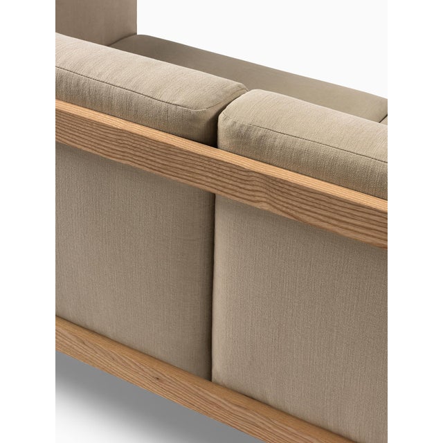 Minimalist Modern Sofa in Ash and Fabric by Julien Renault For Sale - Image 6 of 12