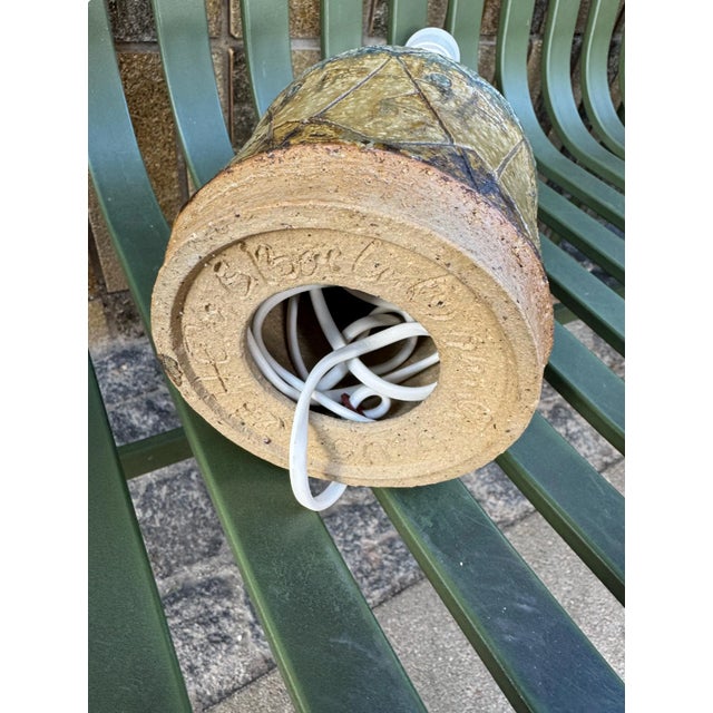 1960s Danish Stoneware Table Lamp, 1960s For Sale - Image 5 of 6