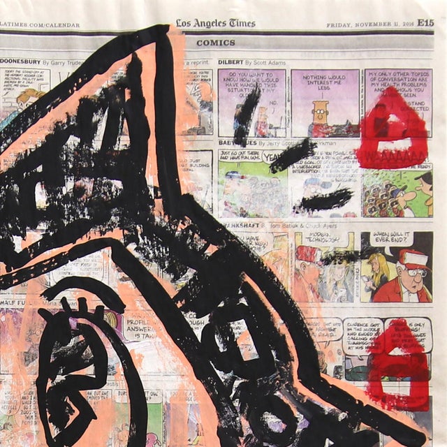 Figurative Avante Garde - Original Figurative Cartoon Mixed Media Pop Artwork by Gary John For Sale - Image 3 of 6