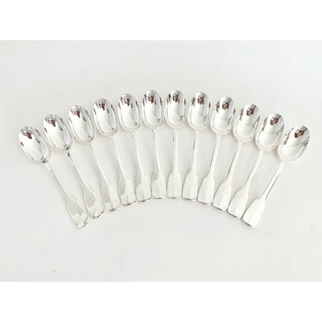 Set of twelve French Christofle dinner forks marked and dating to the 1880s in remarkable condition. Very very light wear,...