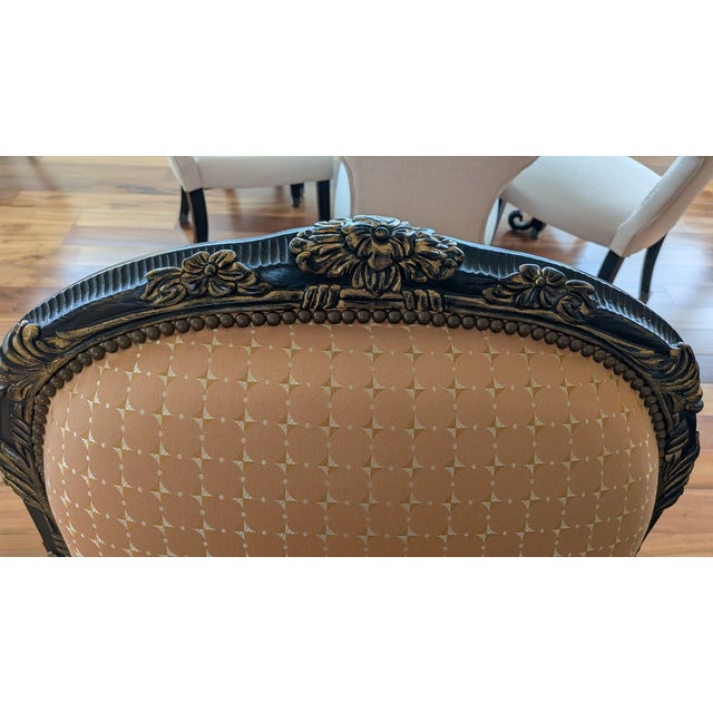 Peach Pair of Late 20th Century Slipper Chairs For Sale - Image 8 of 8