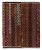 Handwoven Vintage Turkish Kilim Rug in Brown, Multicolor Embroidery Geometric Pattern For Sale In New York - Image 6 of 6