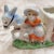 Ceramic Mid 20th Century Japan Ashtray Figurine Girl With Donkey and Cart For Sale - Image 7 of 12