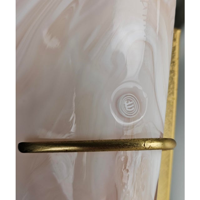 Brass and Pink Murano Glass Floor Lamp from La Murrina, 1970s For Sale - Image 10 of 11
