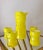 Mid 20th-Century Holt-Howard Neon Yellow Glass Cocktail Beverage Set - 5-Pieces For Sale - Image 13 of 13