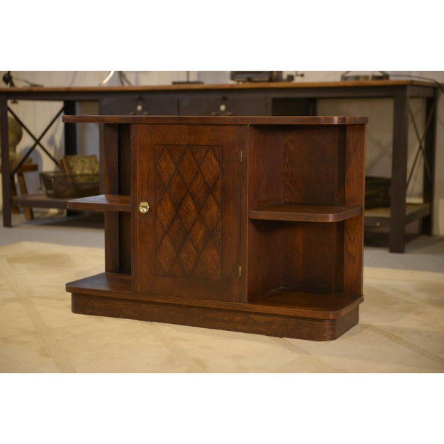 Vintage Oak Side Table, 1960s For Sale - Image 4 of 7