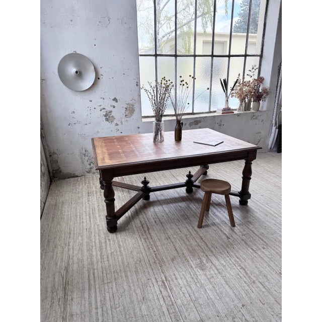 Louis XIV Oak Table, 1900s For Sale - Image 11 of 18