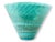 Traditional Aquamarine Italian Murano Glass Large Vase For Sale - Image 3 of 6