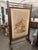 Antique fireplace screen circa 1800 The decorative screen features an elaborate embroidery depicting a colorful floral...