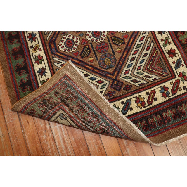 Early 20th Century Camel Tribal Persian Serab Runner - 2'11" x 10'8" For Sale In New York - Image 6 of 6