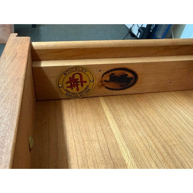 2000 - 2009 Circa 2001 Stickley Arts & Crafts Cherry Wood Desk For Sale - Image 5 of 12
