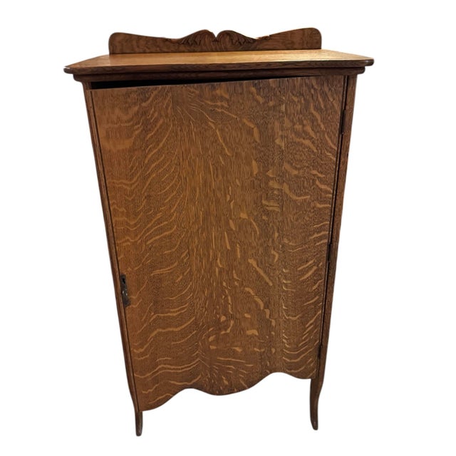 Antique Tiger Oak Sheet Music Cabinet For Sale In Phoenix - Image 6 of 12