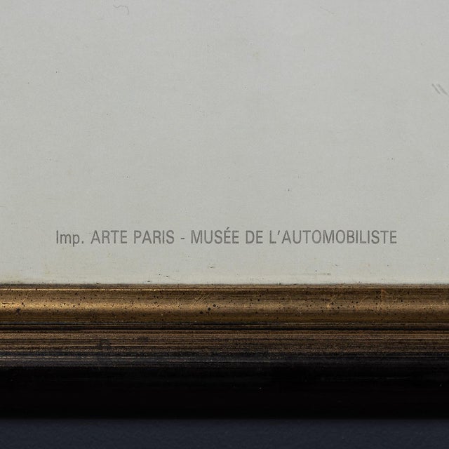 Vintage 20th Century Framed 1956 Monaco Grand Prix Poster by Jean Ramel, 1985 For Sale - Image 3 of 15