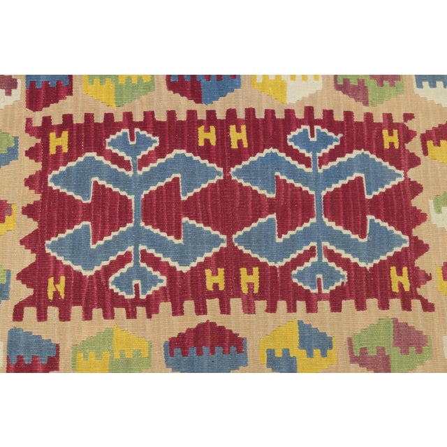 1960s Tribal Style Geometric Colorful Cappadocia Kilim Rug For Sale - Image 12 of 13