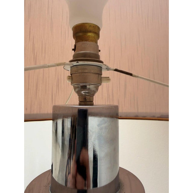 Lamp in Smoked Glass and Chrome by Joseph Richard Essig, Germany, 1970s For Sale - Image 4 of 6