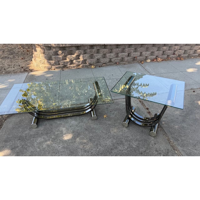 MCM Design Institute of America, Art Deco Coffee Table and Side Table Attributed to Romeo Bega For Sale - Image 15 of 18