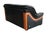 Vintage Two-Seater Sofa in Black Leather by Paolo Gucci for Formitalia, Italy, 1991 For Sale - Image 9 of 18
