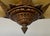 1930s 1930s Puritan 5-Light Flush Mount Copper-Plate Art Deco Chandelier, Slip Shades For Sale - Image 5 of 8
