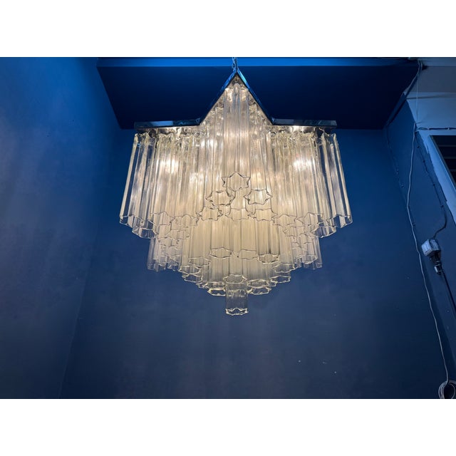 1980s Large Murano Glass Tronchi Star Flush Mount, 1980s For Sale - Image 5 of 17
