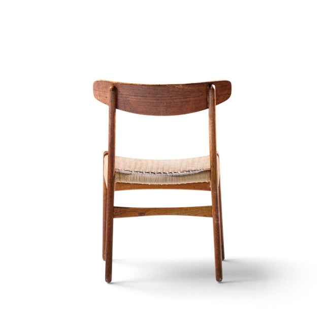Brown Hans Wegner for Carl Hansen & Son Ch23 Mid Century Danish Teak, Oak Dining Chairs - Set of 6 For Sale - Image 8 of 10