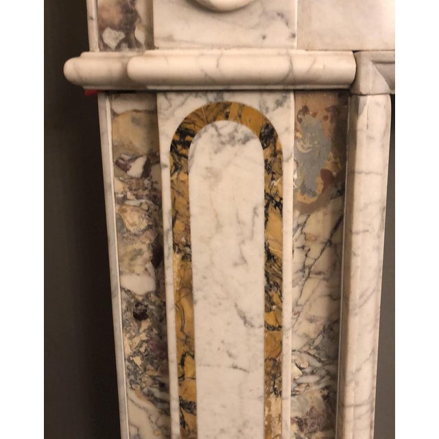 Antique Irish Georgian Fireplace Mantel in Marble For Sale - Image 6 of 12
