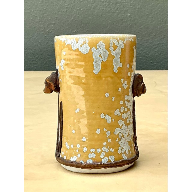 Vintage Original Studio Pottery Vase For Sale - Image 9 of 12