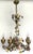 1940s Italian Metal and Porcelain Flower Chandelier, 1940s For Sale - Image 5 of 17