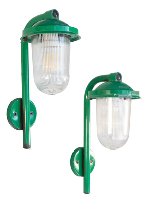 Green Metal Sconces from Artemide, 1970s, Set of 2