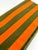 1960s 1960s Mid-Century Modern Orange and Olive Green Striped Cotton Napkins - Set of 6 For Sale - Image 5 of 8