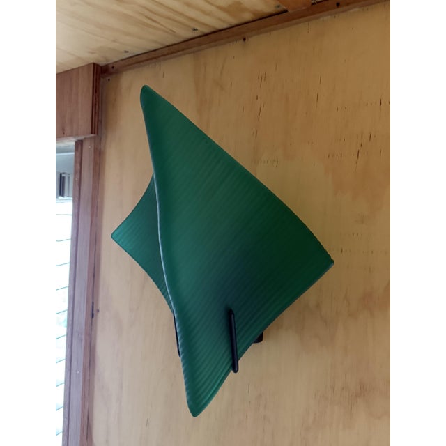 Vintage Geco Green Frosted Glass Wall Sconce by Paolo Piva for Stefano Cevoli, 1980s For Sale - Image 9 of 18