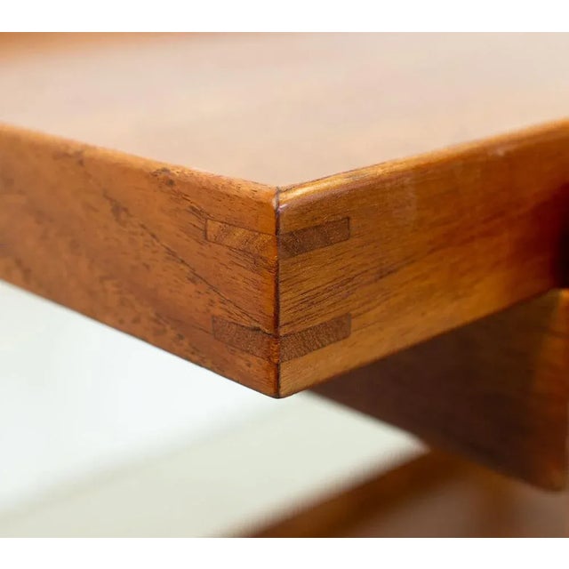 Danish Teak Serving Trolley attributed to Poul Hundevad for Hundevad & Co., 1960s For Sale - Image 6 of 11