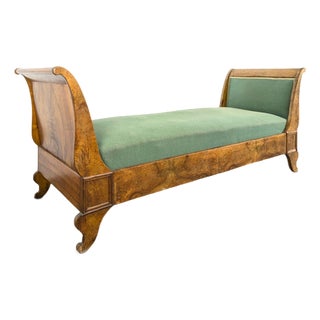 Restoration Bench in Flamed Mahogany For Sale