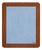 Boreal Blanket with Brown/Light Blue Frame by Moanne For Sale