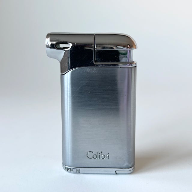 Mid-Century Modern Vintage Chrome Butane Lighter with Box from Colibri, 1970s For Sale - Image 3 of 18