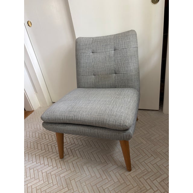 Mid-Century Modern West Elm "Ingrid" Slipper Accent Chair For Sale - Image 3 of 3