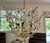 Mid-Century Modern 1990s Botanical Inspired Chandelier With Delicate Crystal "Buds" and Leaves Branching Out For Sale - Image 3 of 7