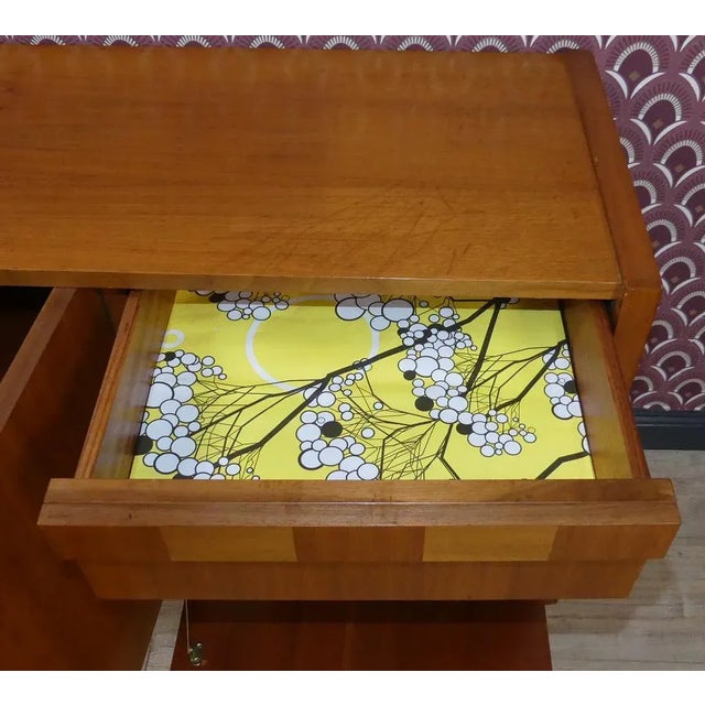 Tan Small Wood Veneer Sideboard, 1960s For Sale - Image 8 of 12