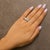 .925 Sterling Silver 1.0 cttw Lab Grown Diamond 3 Row Band Ring (F-G Color, VS1-VS2 Clarity) - Ring Size 7 For Sale In New York - Image 6 of 7
