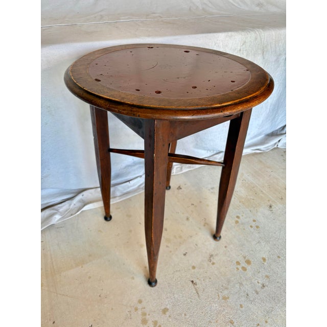 20th Century English Oak Tavern Side Table For Sale - Image 11 of 12