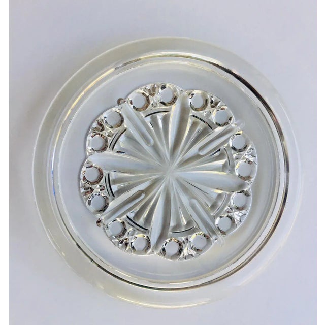 2 Baccarat cut crystal wine bottle coasters, etched signature Baccarat made in France, beautiful addition to any Holidays...