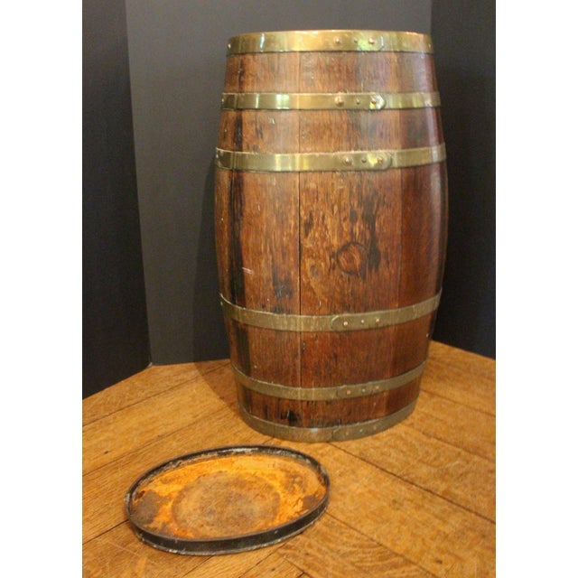 Later 19th Century English Staved Brass Bound Barrel Stick Stand For Sale In Raleigh - Image 6 of 6