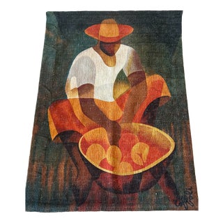 Aubusson Tapestry by L. Toffoli, 1980s For Sale