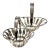 Vintage Silverplate Openwork Swing-Handle Serving Baskets, Pair For Sale