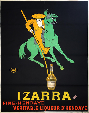 Zulla, Izarra Liqueur, Original Poster, 1908