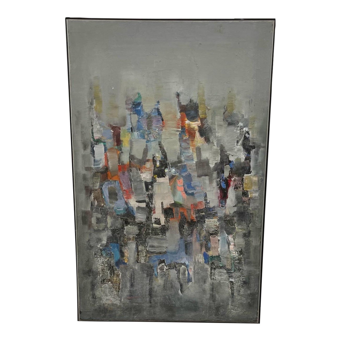 Mid 20th Century Modern Abstract Painting by C. Murugesan Chairish