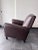 Room & Board Room & Board Art Deco Style Leather Recliner Club Chair For Sale - Image 4 of 10